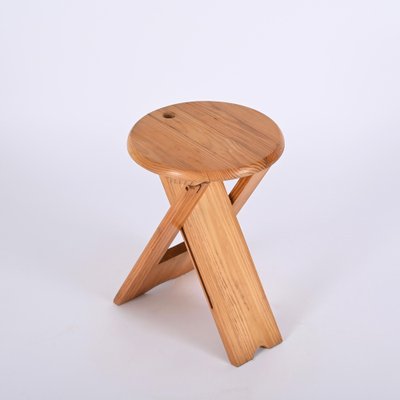 TS Folding Stool attributed to Roger Tallon for Sentou, France