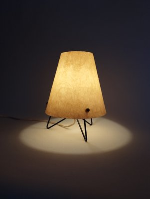 Mid-Century Table Lamp with Fiberglass Shade, 1950 for sale Mid-Century Table Lamp with Fiberglass Shade, 1950 for sale