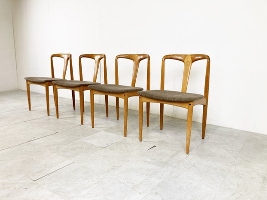 Oak Dining Chairs Model Juliane and Table by Johannes Andersen for