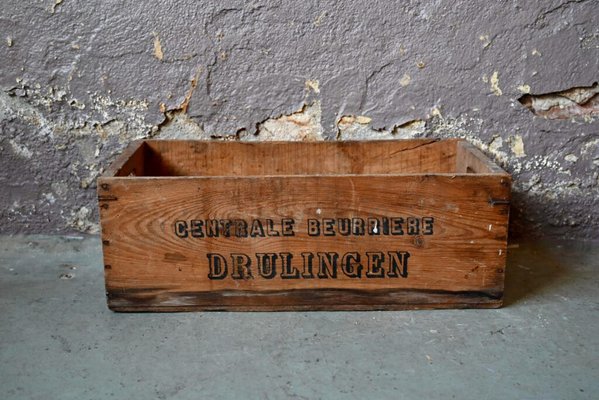 Holzkisten von Central Beurrière Drulingen, 1940er, 2er Set bei Pamono kaufen