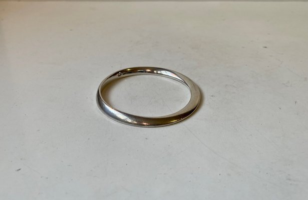 Bracelet manchette argent d'occasion - Montres & Bijoux