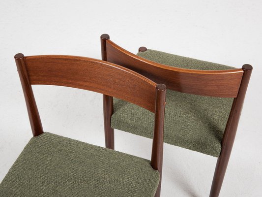 Mid Century Danish Dining Chairs in Teak attributed to Poul Volther for Frem R jle 1960s Set of 6