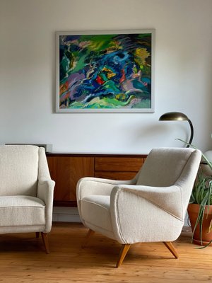 Set of Mid-Century Danish Club Chairs, 1950s for sale at Pamono