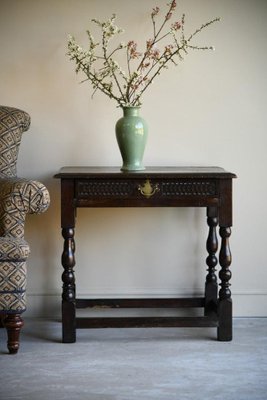 Rustic Oak Side Table for sale at Pamono