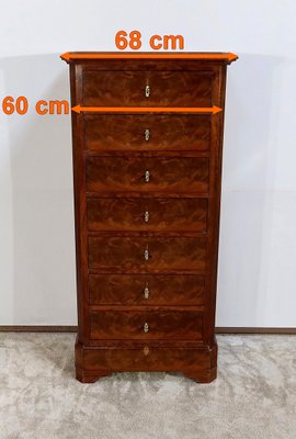 Schmale Kommode aus Mahagoni, Ende 19. Jh. bei Pamono kaufen