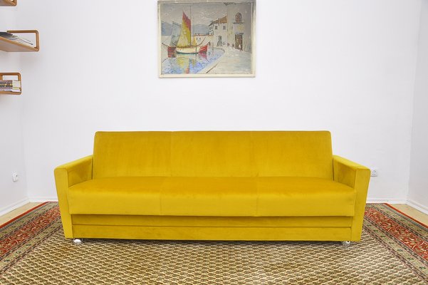 Yellow 2024 convertible sofa