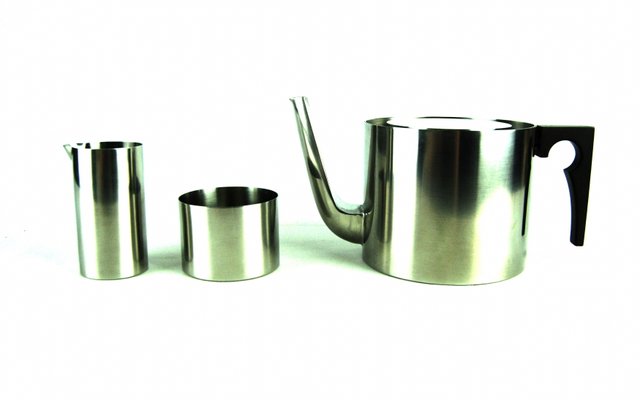 Vintage Cylinda-Line Coffee and Tea Set by Arne Jacobsen for