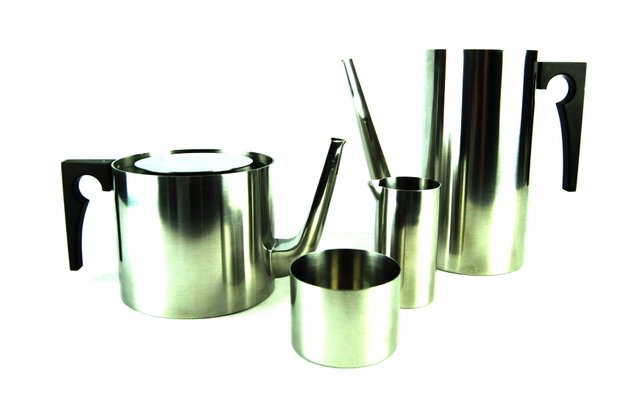 Vintage Cylinda-Line Coffee and Tea Set by Arne Jacobsen for