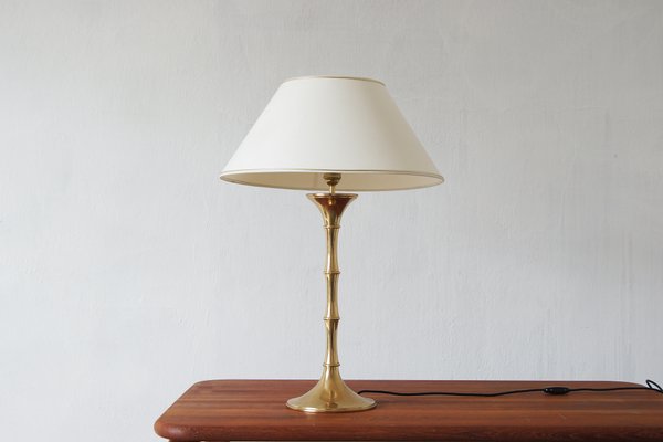 Mid-Century Brass Bamboo Table Lamp by Ingo Maurer for M Design, 1960s