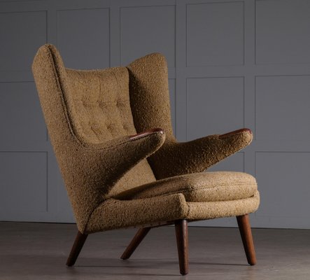 Papa Bear Chair attributed to Hans J. Wegner 1950s for sale at Pamono