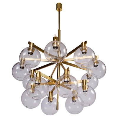 Brass Chandelier Model 348/15 from Hans-Agne Jakobsson, 1960s for