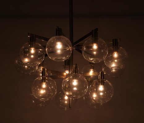 Brass Chandelier Model 348/15 from Hans-Agne Jakobsson, 1960s for