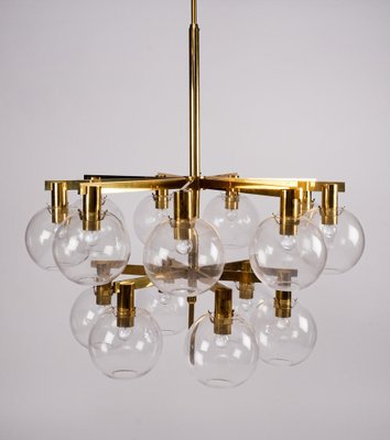 Brass Chandelier Model 348/15 from Hans-Agne Jakobsson, 1960s for