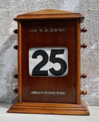 Calendario perpetuo vintage, fine XIX secolo in vendita su Pamono