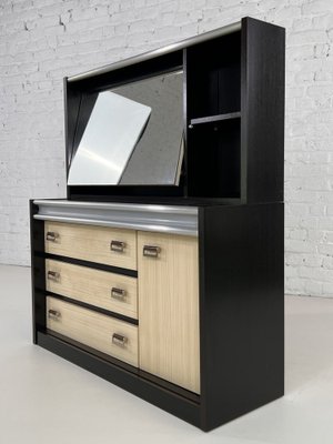 Modular Dressing Table with Shelves Mirror 1970s Set of 2 for