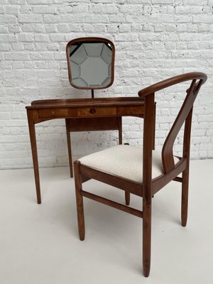 Model Brigitta Dressing Table Chair by Carl Malmsten Yngve Ekstr m for Bodafors 1962 Set of 2