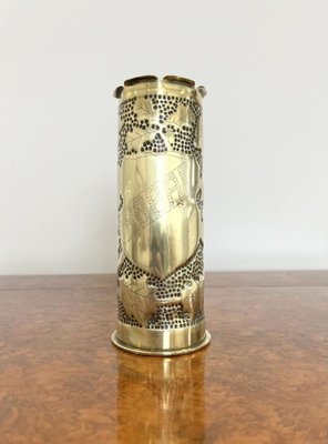 Antique Trench Art Brass Empty Shell Case, 1915 for sale at Pamono