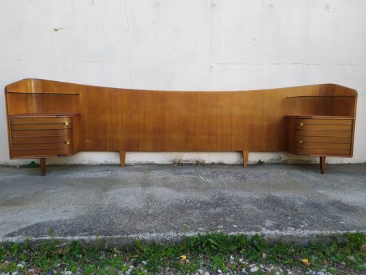 Vintage Wooden Headboard 1960s