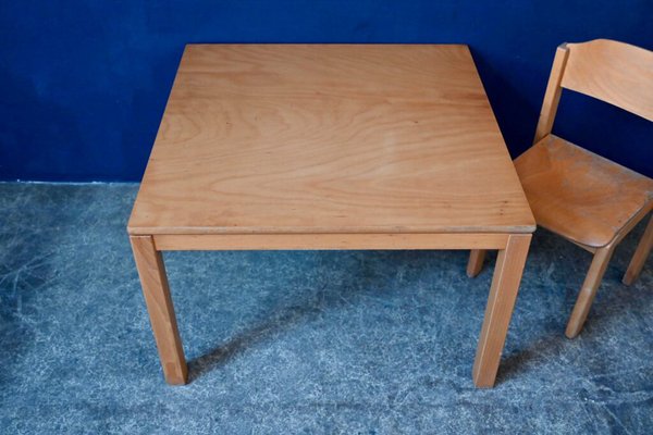 Oak childrens table and chairs online