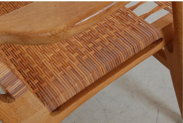 CH-27 Lounge Chair in Oak by Hans Wegner for Carl Hansen & Søn