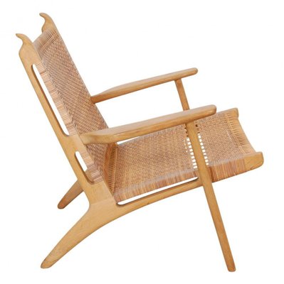 old maison chair ② CH-27 Lounge Chair in Oak by Hans Wegner for Carl Hansen & Søn