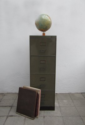 Industrial Metal Filing Cabinet from Acior 1950s for sale at Pamono