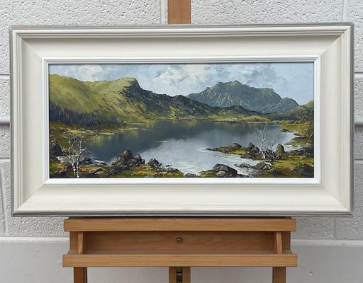 Charles Wyatt Warren, Impasto Mountain Lake Landscape, Oil