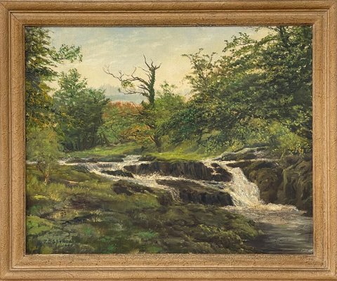 Tobias Everet Spence, River Forest Landscape, 20th Century