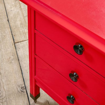 Red chest of sales drawers ikea