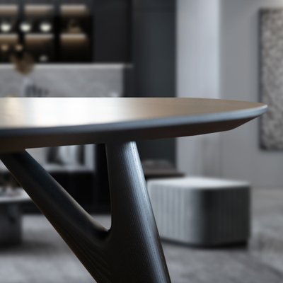 Small Ted Masterpiece Nero Ash Table by Greyge for sale at Pamono