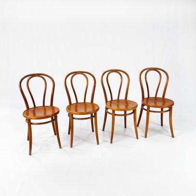 Vintage Birch Bentwood Dining Chairs 1960s Set of 4 for sale at Pamono