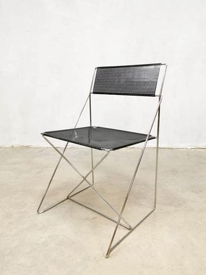 Vintage X-Line Stacking Dining Chairs by Niels Jørgen Haugesen
