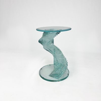 Spiral glass table discount