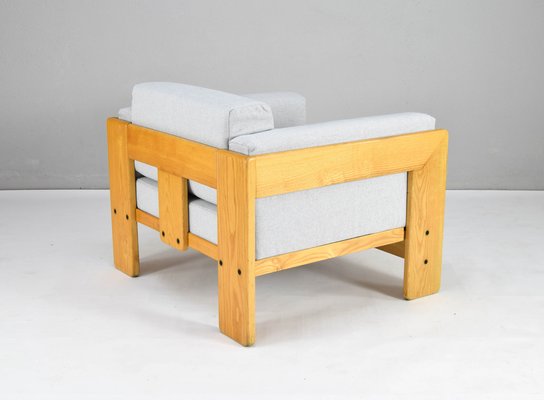 Mid Century Fabric and Wood Bastiano Lounge Chair by Afra Tobia