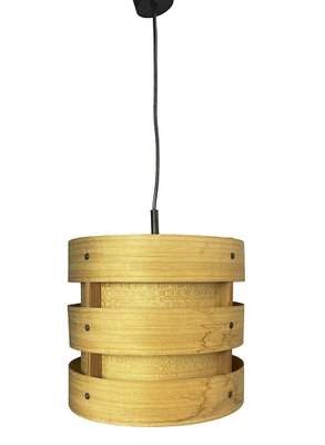 Pine Wood Straps Pendant Lamp by Zicoli Limbach, 1960s for sale at