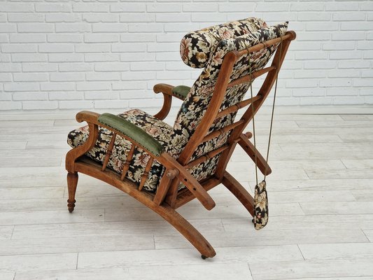 British Armchair and Stool by J. Shoolbred for Morris and Co. 1950s