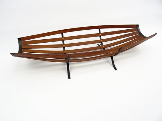 Mid-Century Teak Holz Obstkorb von Auböck, Österreich, 1950er bei Pamono kaufen