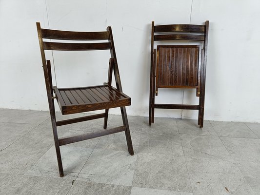 Wooden Folding Chair 1950s for sale at Pamono