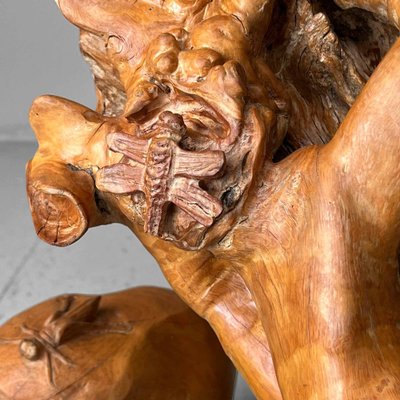 Meiji Era Japanese Sculpted Burl Root Wood for sale at Pamono