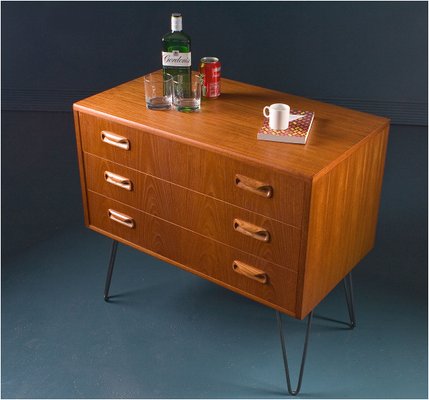 Vintage British Small Teak Chest Of Drawers From G Plan For Sale