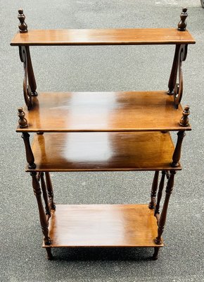 Late 19th Century Etagere Bookcase in Italian Walnut