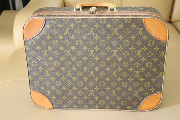 Trunk in Monogram from Louis Vuitton, 1950s for sale at Pamono