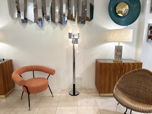 Mid-Century Italian Modern Murano Glass Floor Lamp by Aldo Nason