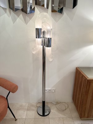Mid-Century Italian Modern Murano Glass Floor Lamp by Aldo Nason