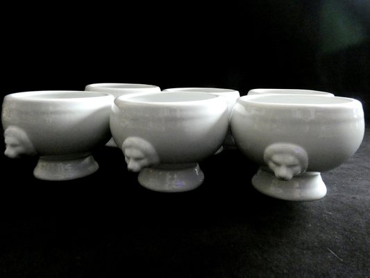 Yedio Juego de 6 cuencos pequeños de cerámica blanca, cuencos de porcelana  de 10 onzas para cocina, postre, arroz, guarnición, aperitivos, sopa