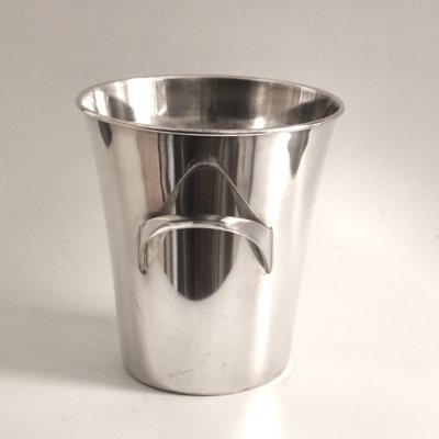 Vintage Weinkühlschrank aus versilbertem Metall von Wilhelm