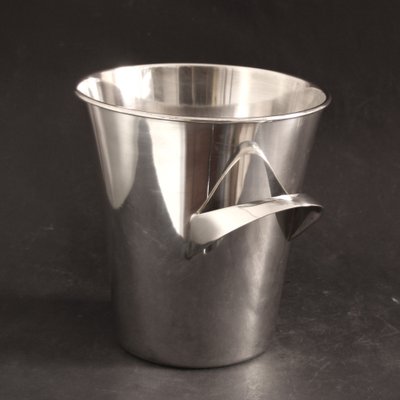 Vintage Silver-Plated Metal Wine Cooler by Wilhelm Wagenfeld