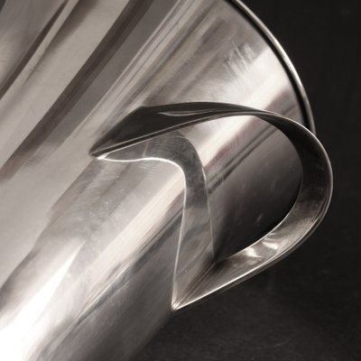 Vintage Silver-Plated Metal Wine Cooler by Wilhelm Wagenfeld