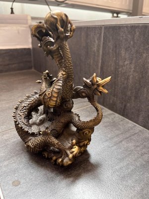 Achetez Sculpture Dragon chinois Han, bronze collé