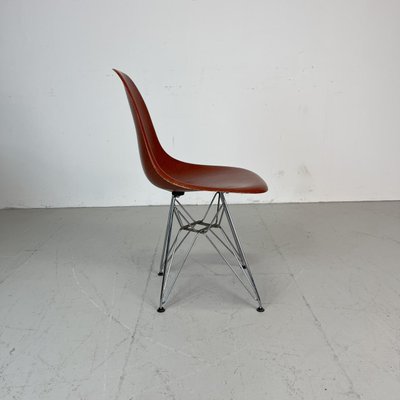 DSR Side Chair in Terracotta by Eames for Miller, for sale Pamono